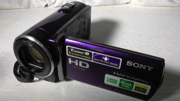 Filmadora sony hdr-cx110 e Câmera de filmagem semi profissional usada com gravação hdmi limpa - Imagem 4